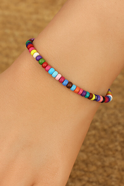 Aychra Women's Colorful Dizgi Bead Anklet Bracelet