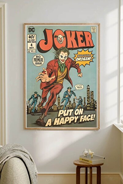 Taranist Kağıt Poster Joker Comics Duvar Dekorasyonu Kuşe
