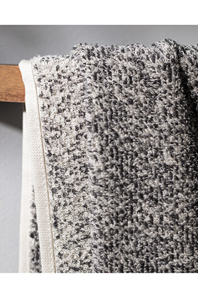 Madame Coco Brest Gesichtshandtuch aus 100 % Baumwolle, garngefärbt – Anthrazit – 50 x 85 cm – Kollektion