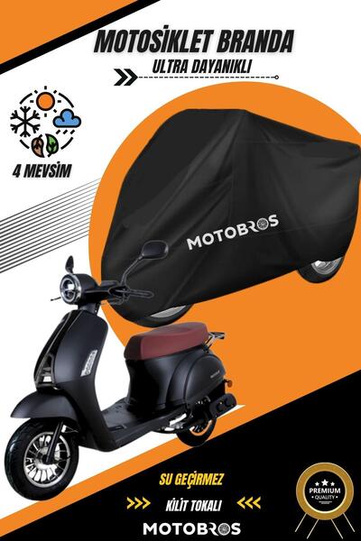 Motobros دراجة نارية قماش كوبا عنبية سوداء مقاومة للماء ومتينة (أعلى سميكة) م...