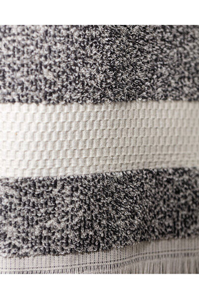 Madame Coco Brest Gesichtshandtuch aus 100 % Baumwolle, garngefärbt – Anthrazit – 50 x 85 cm – Kollektion