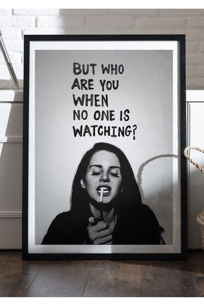 Taranist Kağıt Poster Lana Del Rey But Who Are You Kuşe Kalın (30X42 CM)