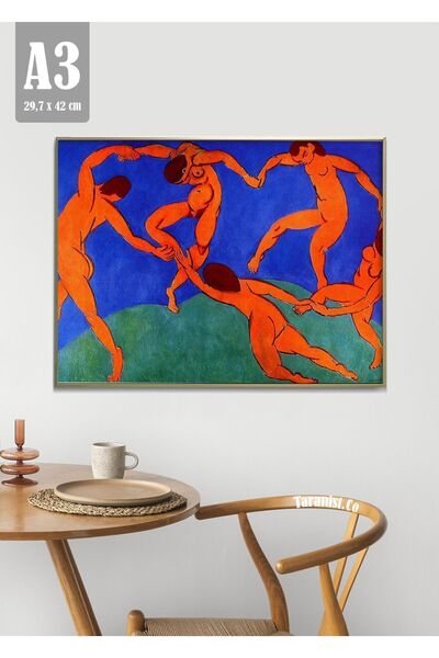 Taranist Kağıt Poster Dans - Matisse - Ünlü Tablolar - Kuşe (30X42 CM)