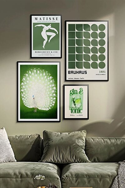 Taranist Kağıt Poster 4 Adet Matisse Gin Tonic Kuşe Kağıt Poster