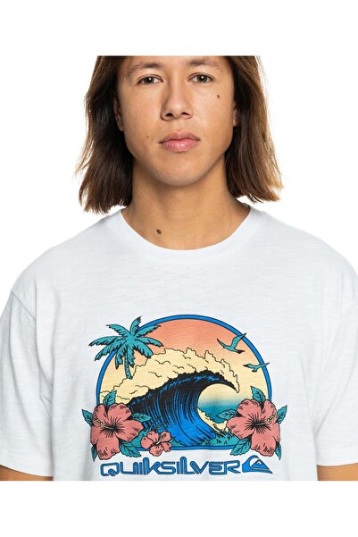 Quiksilver Λευκό ανδρικό μπλουζάκι - Rıdıng Today SS