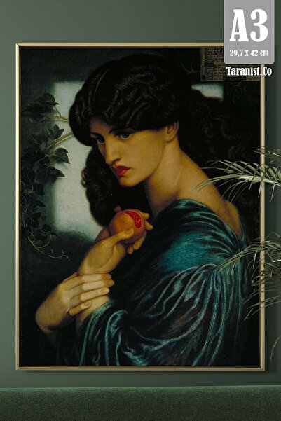 Taranist Kağıt Poster Proserpine (ROSSETTİ) Ünlü Tablolar - Kuşe (30X42 CM)