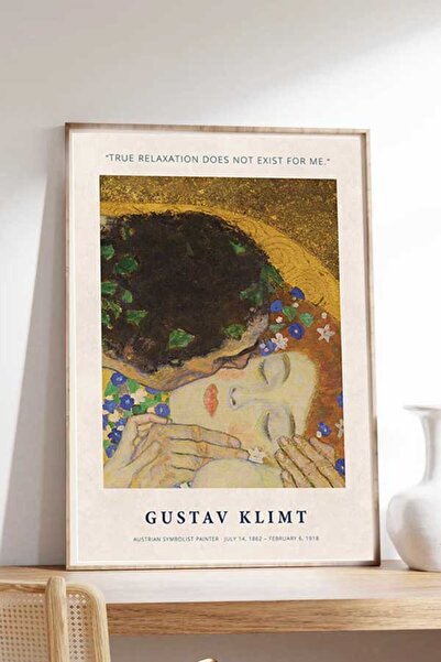 Taranist Kağıt Poster Modern Gustav Klimt Kiss