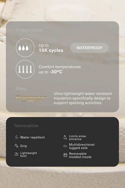 Oysho Laced nylon après-ski boot