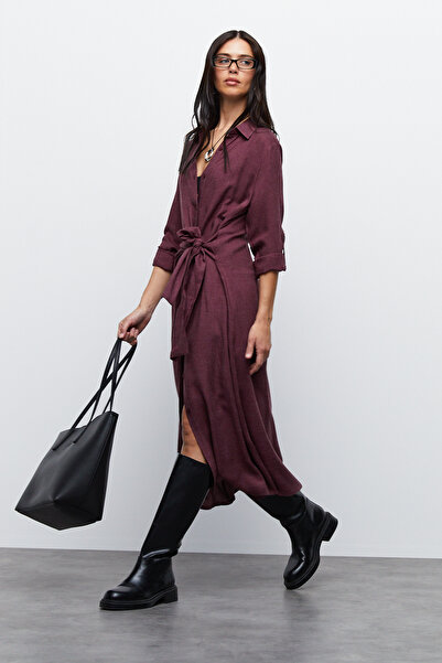 urban focus Tie Detailed Shirt Dress