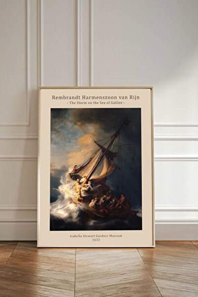 Taranist Kağıt Poster Duvar Dekorasyonu Kalın Kuşe Dekoratif Rembrandt Celile...