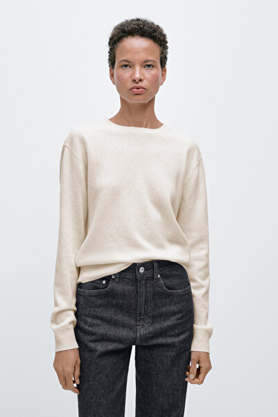 Massimo Dutti Yün karışımlı bisiklet yaka triko kazak