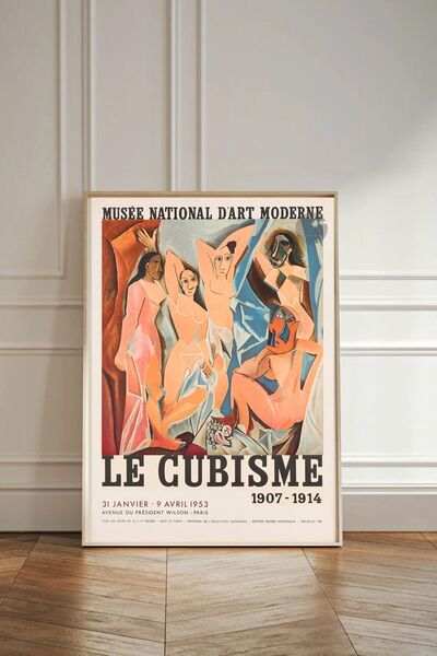 Taranist Kağıt Poster Picasso Kübizm Sergi I Exhibition Modern Sanat Bohem De...