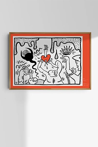 Taranist Kağıt Poster Keith Haring