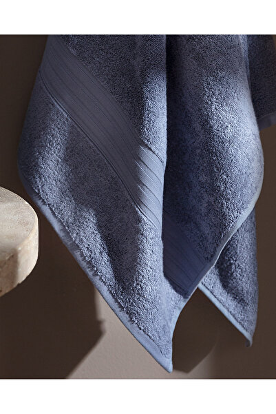 Madame Coco Martha Gesichtshandtuch (TENCEL™) - Dunkelblau - 50 x 80 cm