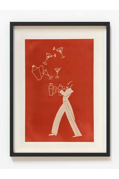 Taranist 33x48cm Sanatsal Modern Minimalist Kağıt Poster Franconia 1955 Marti...