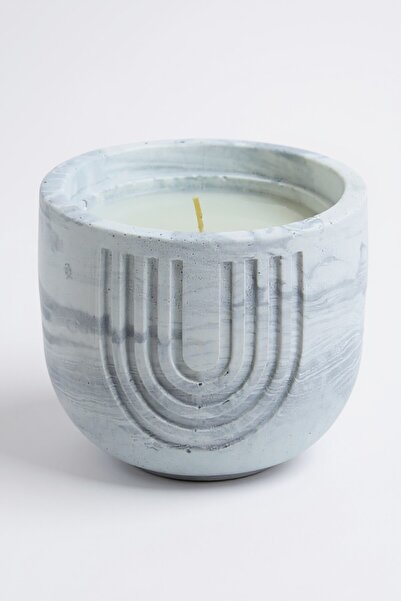 iniaHome El Yapımı Dekoratif Taş Tozu Mum Kutu Modern ve Şık Takı Kutusu Koku...