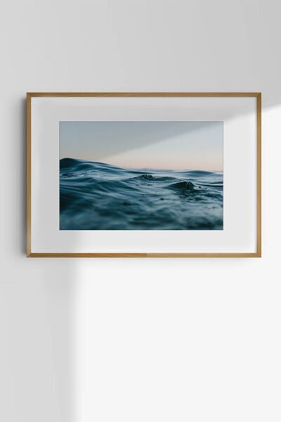 Taranist Kağıt Poster Modern Minimalist Duvar Dekorasyonu Dalga Wave