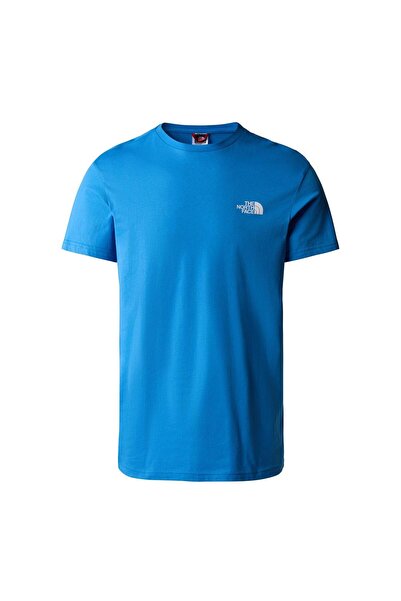 THE NORTH FACE Erkek SIMPLE DOME Tişört - EU NF0A2TX5LV61 Mavi-XXL