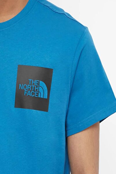 THE NORTH FACE Erkek S/S FINE Tişört - EU NF00CEQ5M191 Banff Blue-XXL