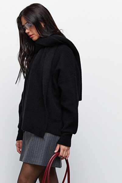 urban focus Oversized Sweater with Scarf