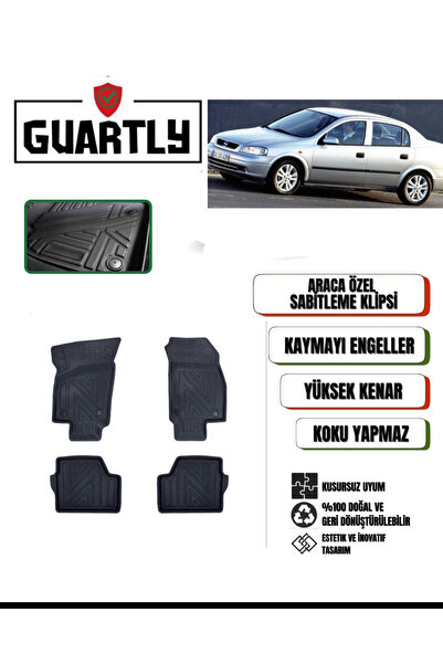 GUARTLY OPEL ASTRA G KASA 1998-2004 ARASI UYUMLU ARACA ÖZEL HAVUZLU PASPAS TA...