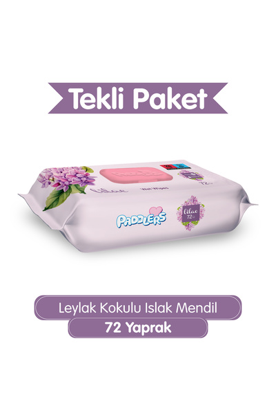 Paddlers Leylak Kokulu 72'li Islak Mendil