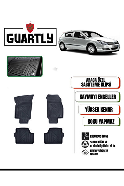 GUARTLY OPEL ASTRA H KASA 2005-2009 ARASI UYUMLU ARACA ÖZEL PREMİUM 4D HAVUZL...