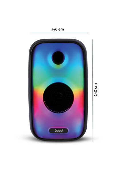 Bood GY-40 Taşınabilir Müzik Sistemi | Bluetooth, USB, Güçlü Bass, Kablosuz Hoparlör