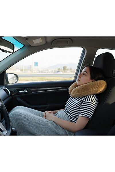 oneplise sineklik sistemleri Seyahat Boyun Yastığı Ortopedik Araba, Otobüs, Uçak Yolculuk Yastığı Gri