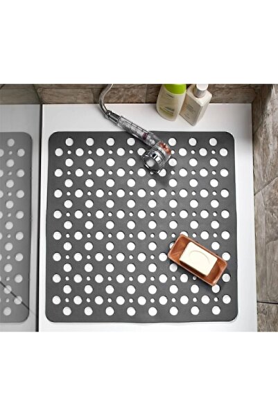 Red Rose Нековзний килимок для ванної кімнати та душової кабіни з присосками, з дренажем для води, м'який - 54x54 см