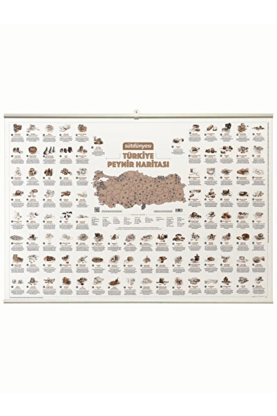 SütDünyası Türkiye Peynir Haritası Posteri 70x100 - Çıtalı