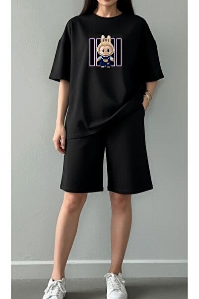 REBRAND Women's Tshirt Set with Shorts - Printed