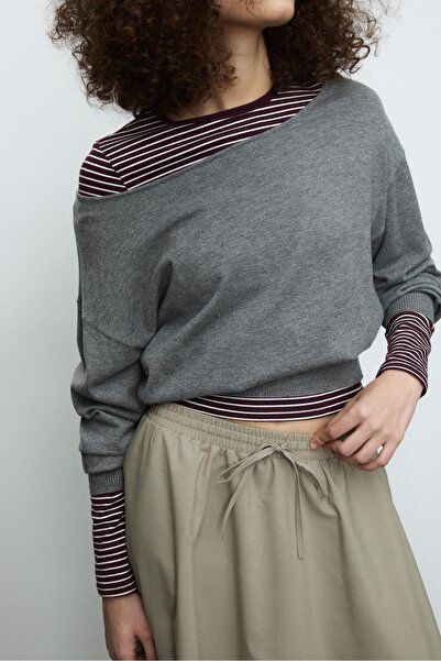 Stradivarius Flowing midi skirt