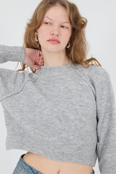 Addax Μακρυμάνικο Πλεκτό Πουλόβερ K3362-D7