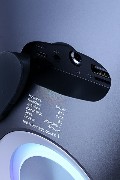 Brodu Portable Bluetooth Speaker LP18 Extra Bass with Microphone, USB/USB-C, MicroSD, AUX - Black