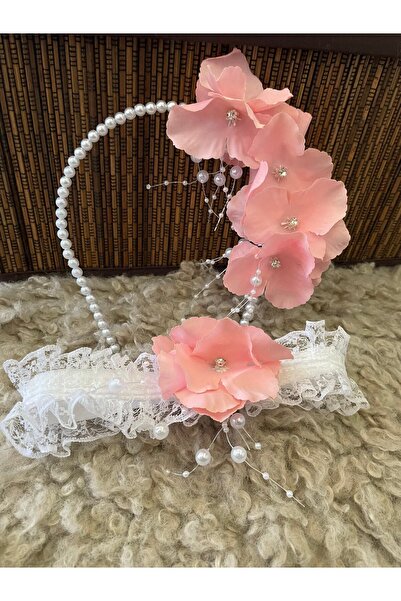 Rengarenk Minikler Set de coroană cu perle pentru mamă și bebeluș cu detalii ...