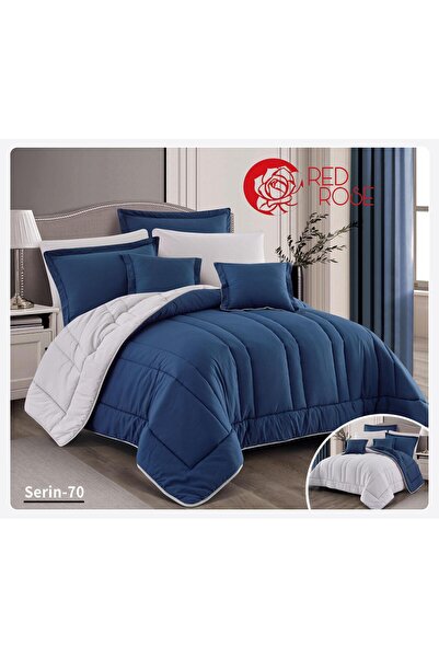 Brides Plain double bedspread set, 8 pieces, fixed filling, quilt size 240 x 260 cm