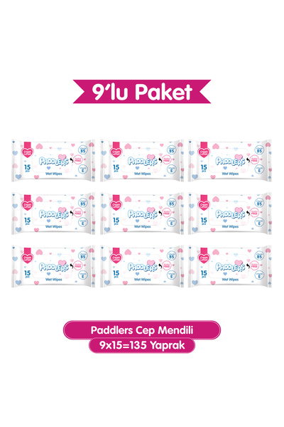 Paddlers Cep Mendili 9x15 (135 Yaprak)