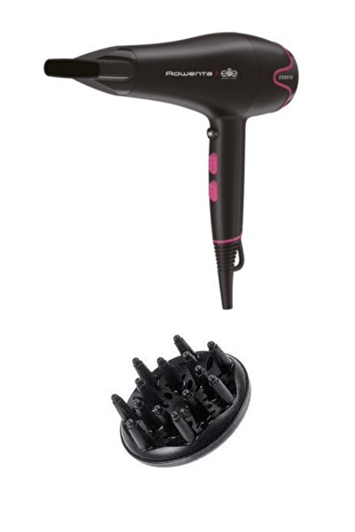 Rowenta Cv5712 Elite Motion Dry Hair Dryer - Black / 2200 Watt