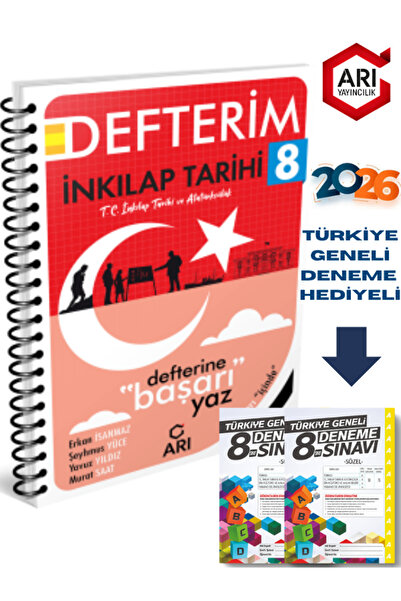 Arı Yayıncılık 8. Sınıf Akıllı Inkılap Tarihi Defteri 2026