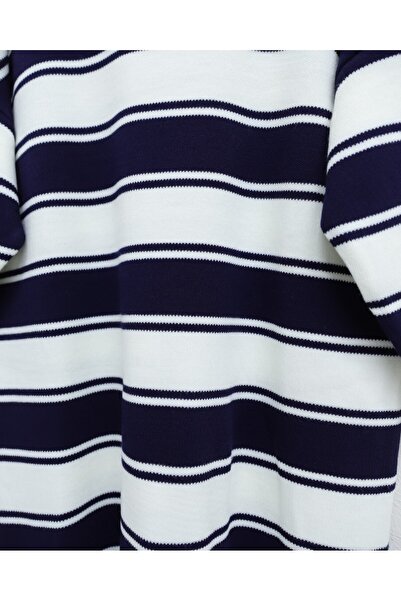 Modamorfo Thick Striped Loose Knitwear Tunic