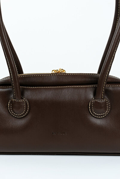 BE BLUE Soft Brown Baguette Bag