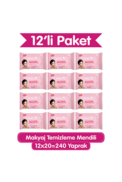Paddlers 3’ü 1 Arada Makyaj Temizleme Mendili 240 Yaprak (12x20) - Yüz Göz & ...