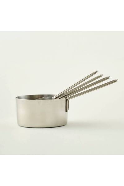 Bella Maison Vave Çelik Ölçü Kabı Seti Beyaz