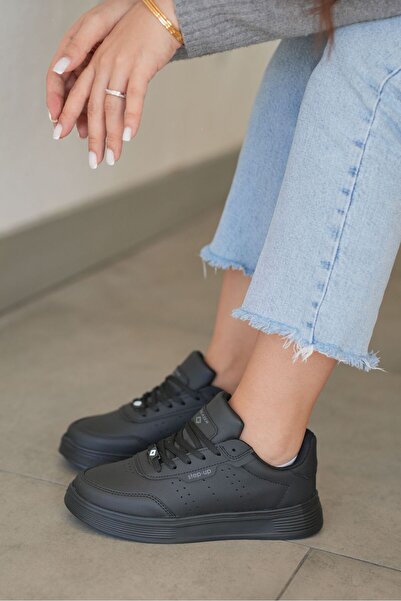 SOLAZER Pantofi de zi cu zi pentru femei, negri, ortopedici, cu talpă ușoară