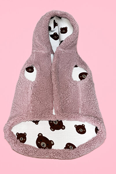 MODA Köpek kedi kıyafetı Kuzu müsliniçi yumaşak mont Rüzgarlık