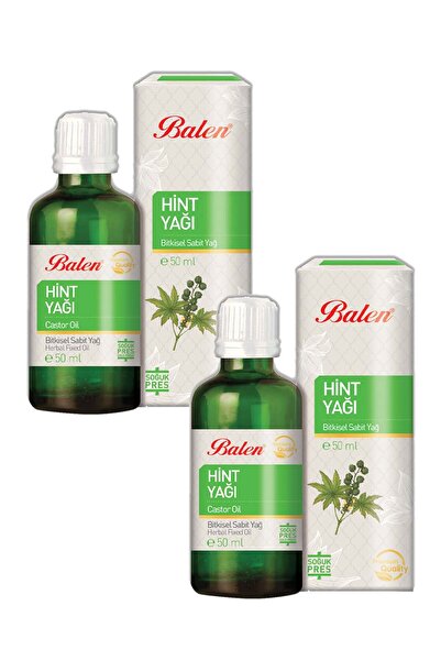 Balen Hint Yağı Soğuk Pres 50 ml x 2 Adet