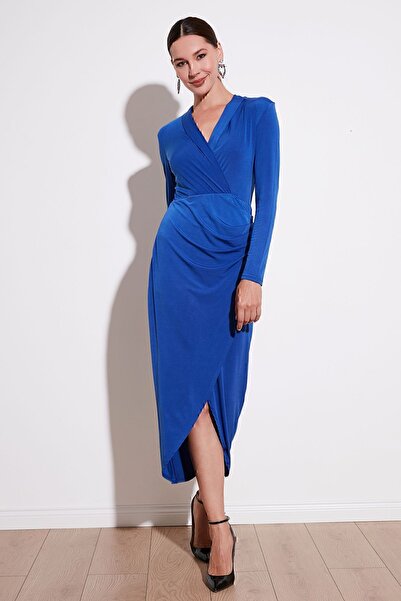 Lela Μίντι ΦΟΡΕΜΑ με διπλό στήθος με σχισμή λαιμόκοψη 611EL1769