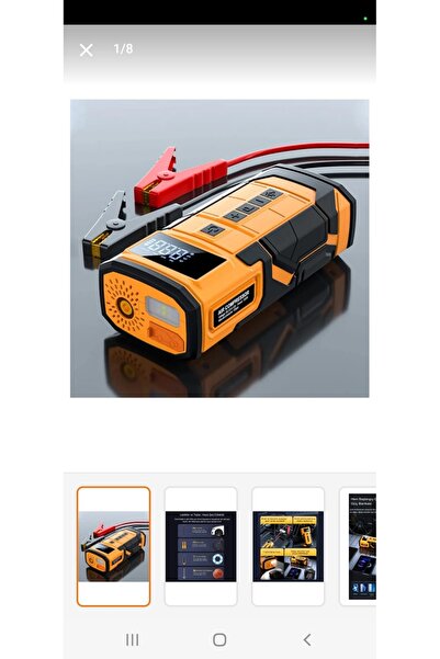 SIGHTZER ACİL AKÜ TAKVİYE MARŞ MOTORU START 10000MAH 12V 150PSİ LASTİK ŞİŞİRM...