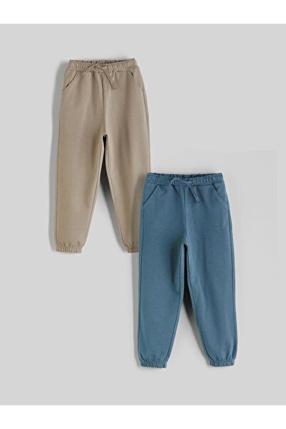 LC Waikiki Pantaloni de sport pentru băieți, cu talie elastică, 2 piese (W5)